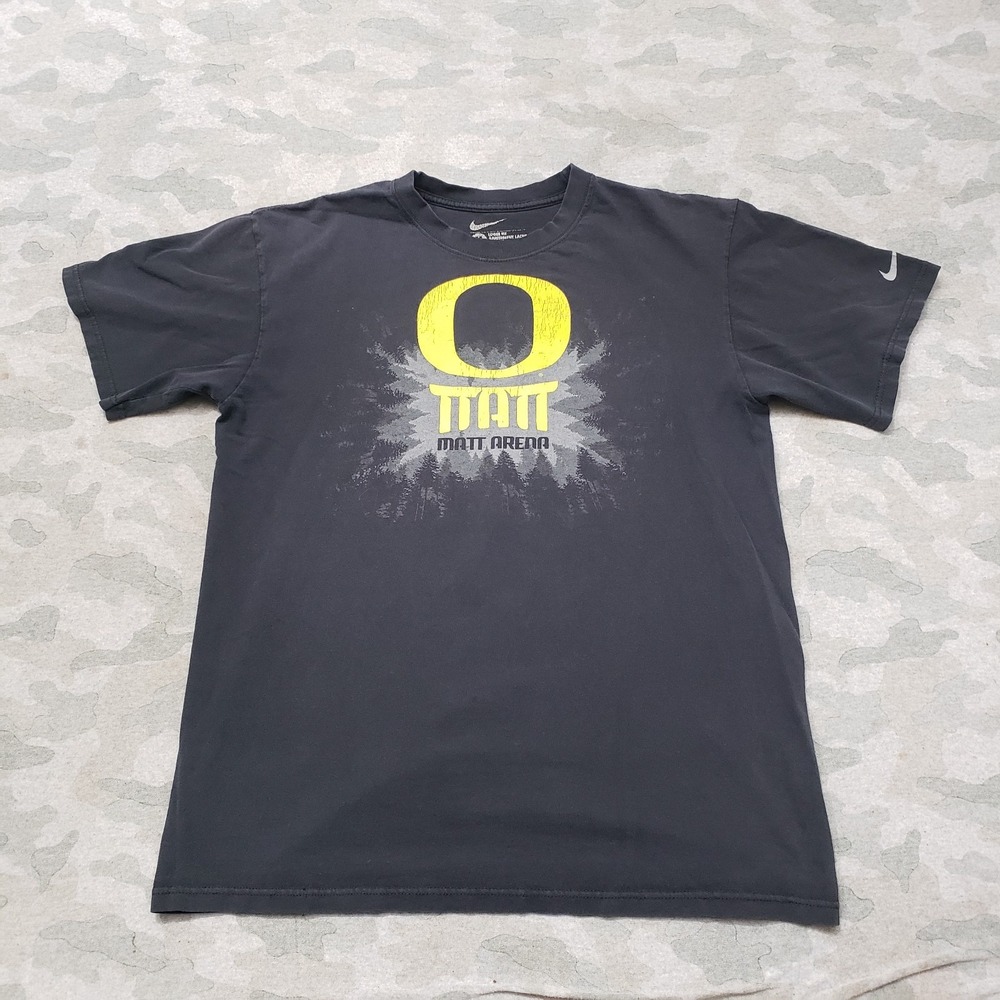 Nike Shirt Mens Medium Black Loose Fit Short Sleeve